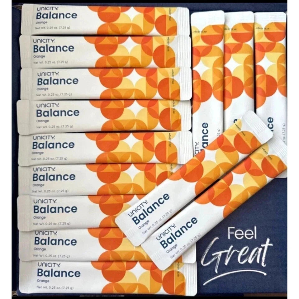 Unicity Balance Dietary Supplement NATURAL ORANGE, 30 Stick Packs - Exp. 4/2028