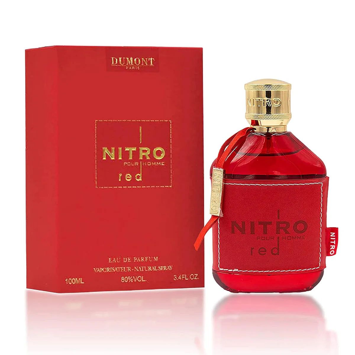 Dumont Nitro Red Eau de Parfum 3.4 oz / 100ml for Men Luxury Perfume