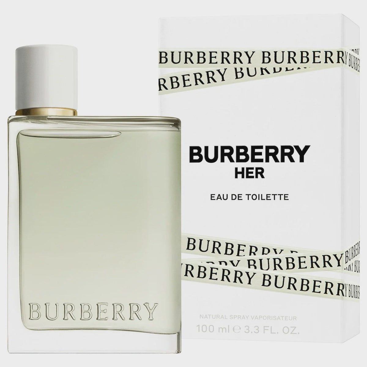 Burberry Her Eau de Toilette Spray 3.3 oz / 100ml for Women Luxury Perfume