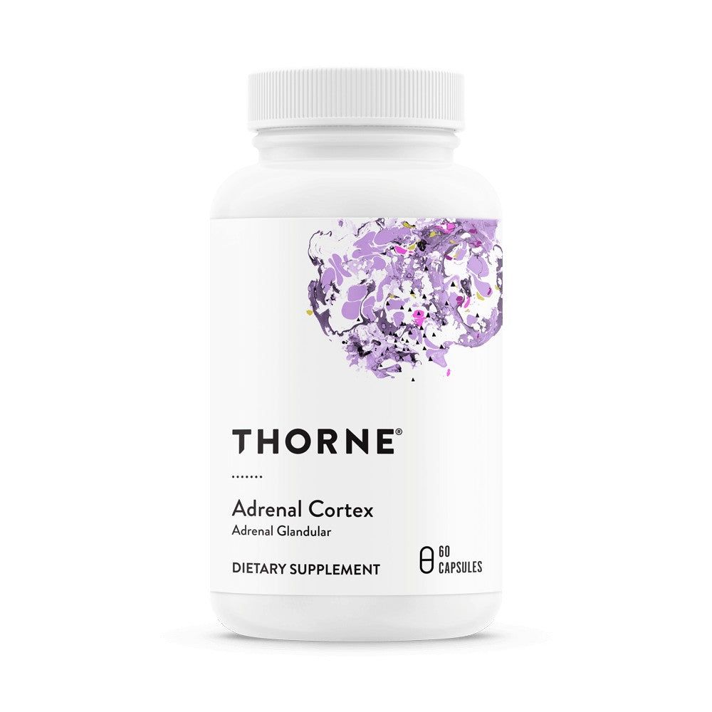 THORNE Adrenal Cortex Bovine Adrenal Glandular Supplement 60 Capsules