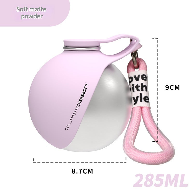 Portable Outdoor Pet Stainless Steel Water Cup Small Dog Water Bottle