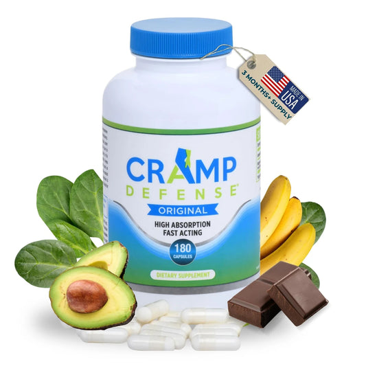 Cramp Defense TruMag – Magnesium Supplement for Muscle & Cramp Support, 180 Capsules