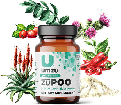 UMZU zuPOO – Colon Cleanse & Digestive Gut Support Supplement, 30 Capsules