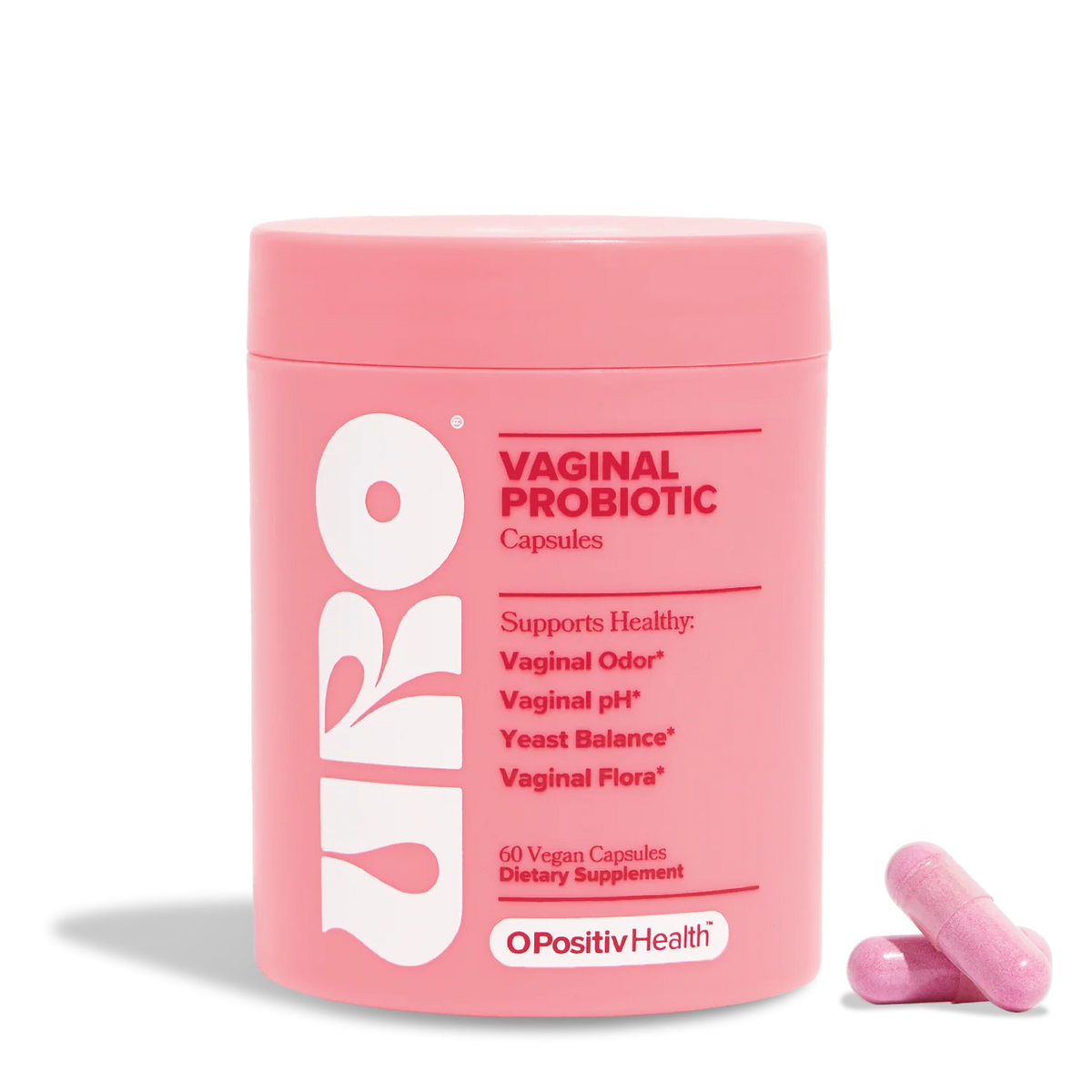 URO pH Balance Vaginal Probiotics – Women’s Vaginal & Urinary Wellness Support, 60 Capsules
