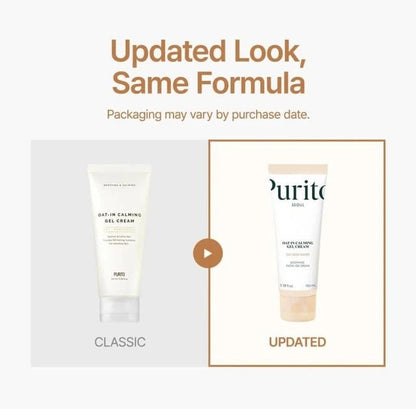 PURITO Oat-in Calming Gel Cream 100ml – Hydrating & Soothing Face Moisturizer
