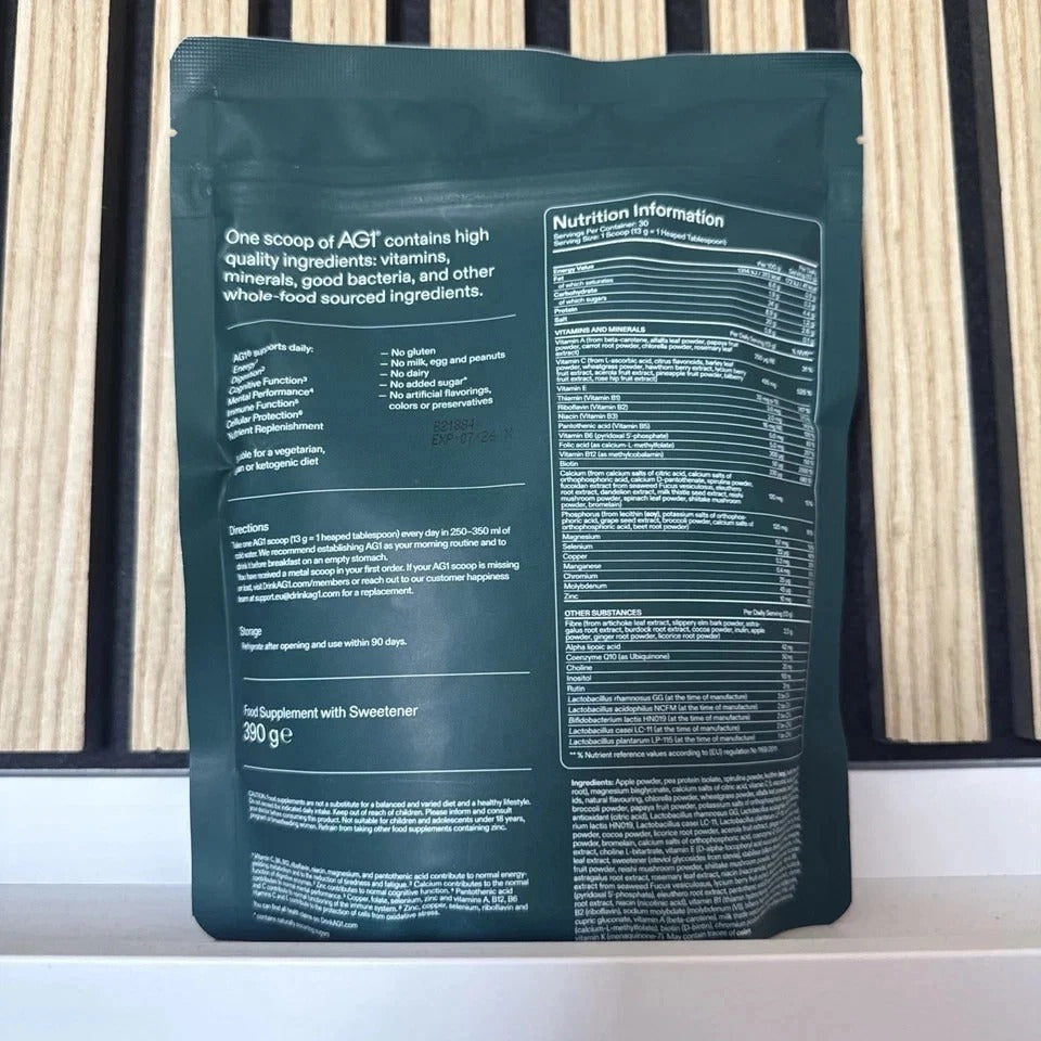 AG1 by Athletic Greens Pouch | Daily Foundational Nutrition Support 30-Day Supply