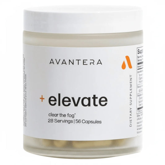 AVANTERA Elevate – Brain & Mental Clarity Support Supplement, 60 Capsules + Travel Pill Case