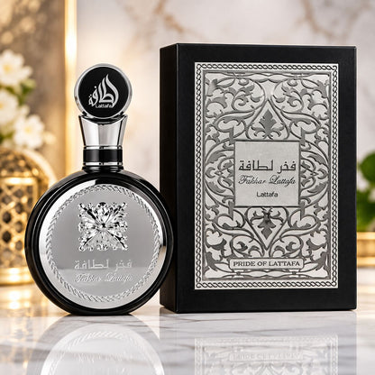 Lattafa Fakhar Pride Silver Luxury Perfume 3.4 oz | Eau de Parfum