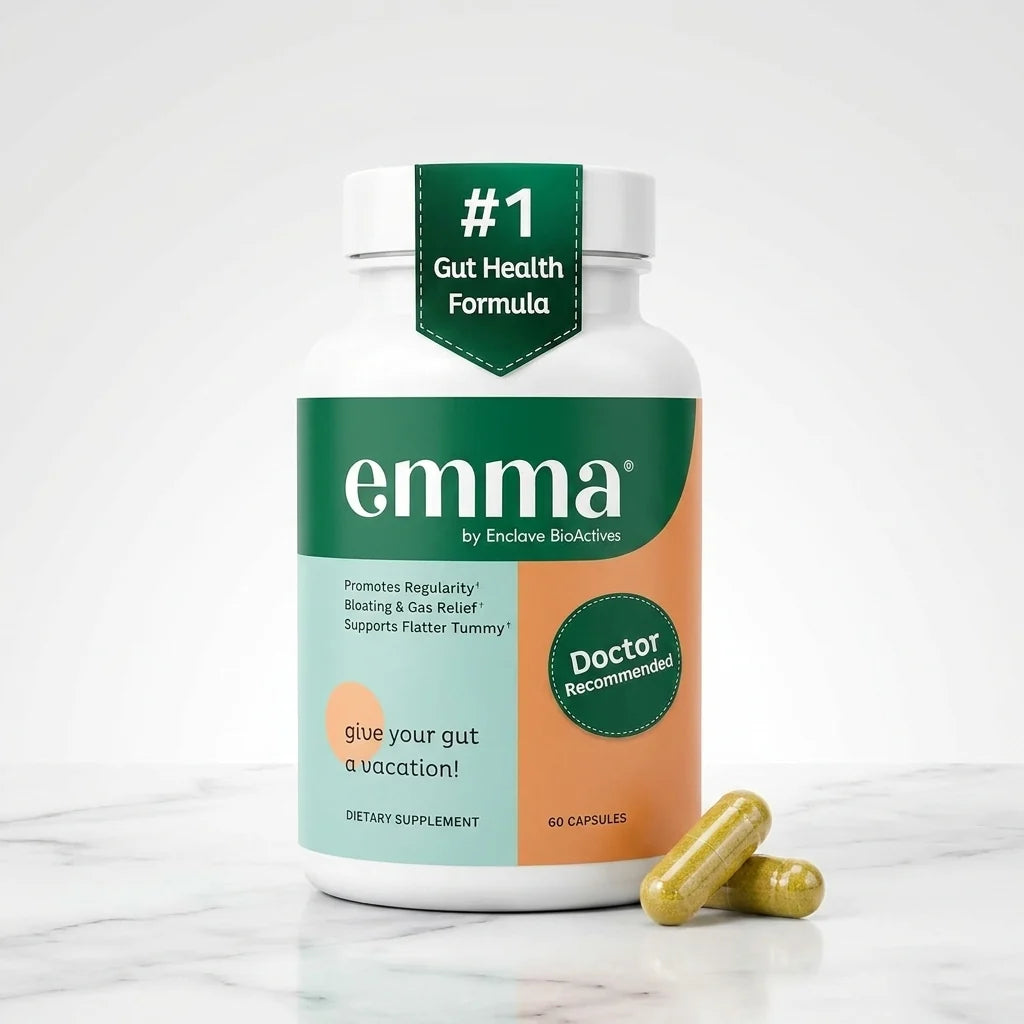 Emma by Enclave BioActives – Advanced Gut Health & Digestive Wellness Support, 60 Capsules