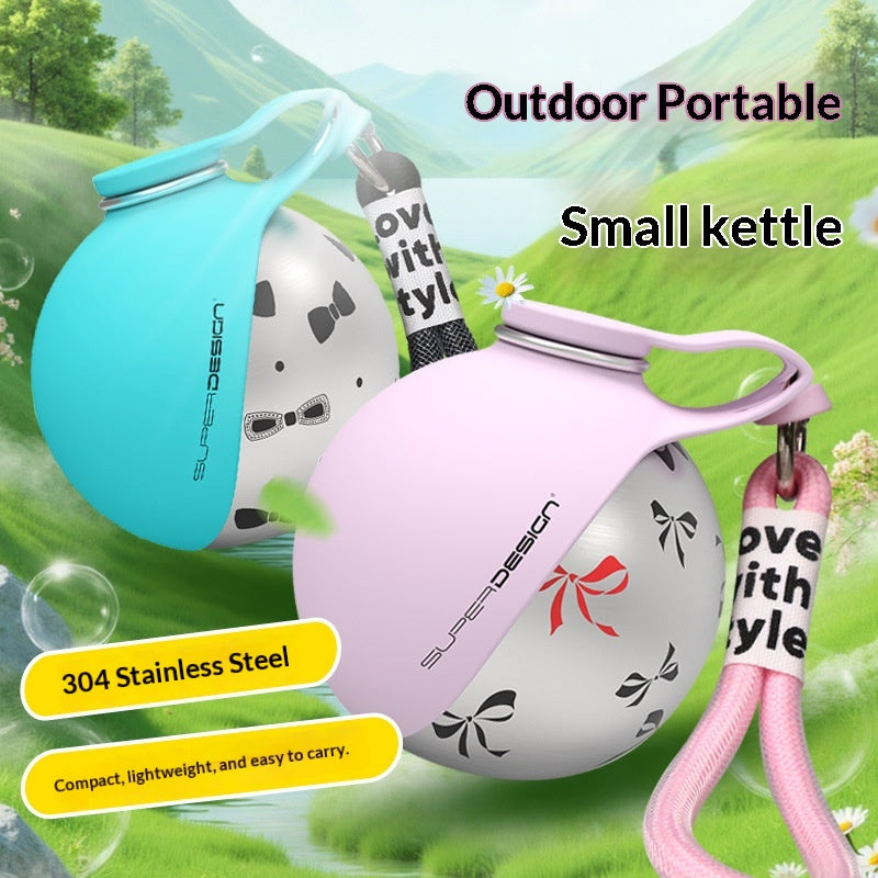 Portable Outdoor Pet Stainless Steel Water Cup Small Dog Water Bottle