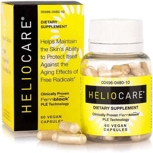 Heliocare Skin Care Dietary Supplement – Antioxidant & Skin Wellness Support, 60 Vegan Capsules