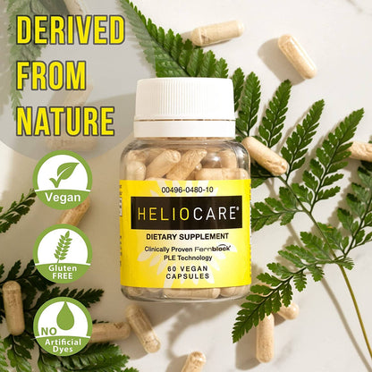 Heliocare Skin Care Dietary Supplement – Antioxidant & Skin Wellness Support, 60 Vegan Capsules