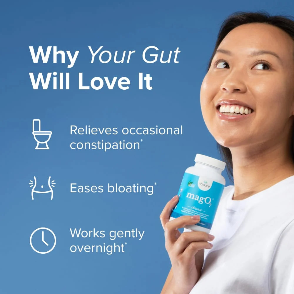 Nbpure MagO7 – Digestive Cleanse & Detox Support Supplement, 180 Capsules