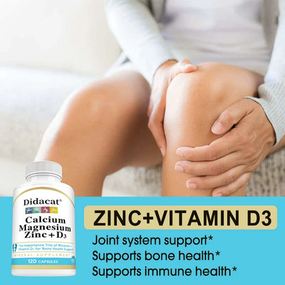 Ezorb Calcium Capsules – Bone, Joint & Muscle Health Support Supplement, 180 Count