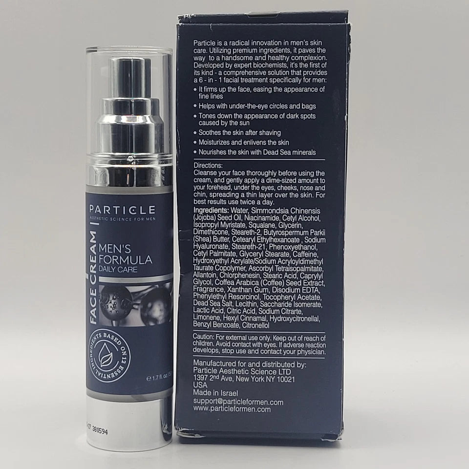 Particle FACE CREAM Men's Formula 6 in 1 Anti-Aging Moisturizer 1.7oz