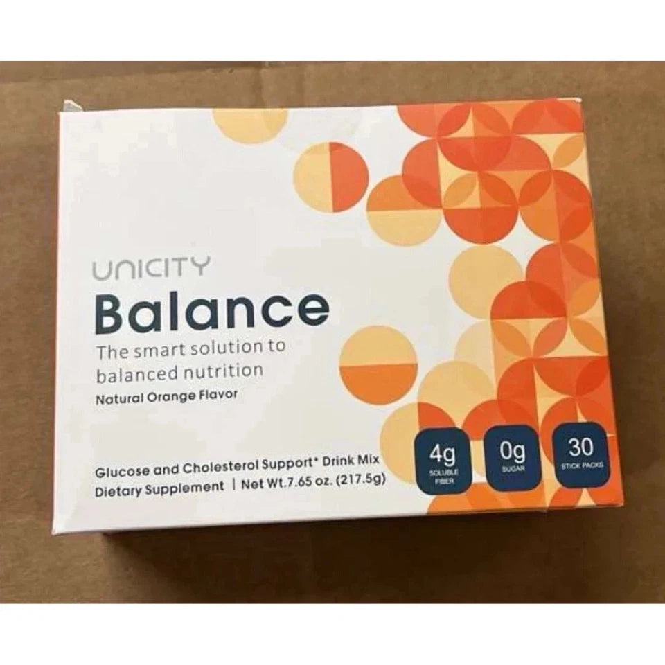 Unicity Balance Dietary Supplement NATURAL ORANGE, 30 Stick Packs - Exp. 4/2028