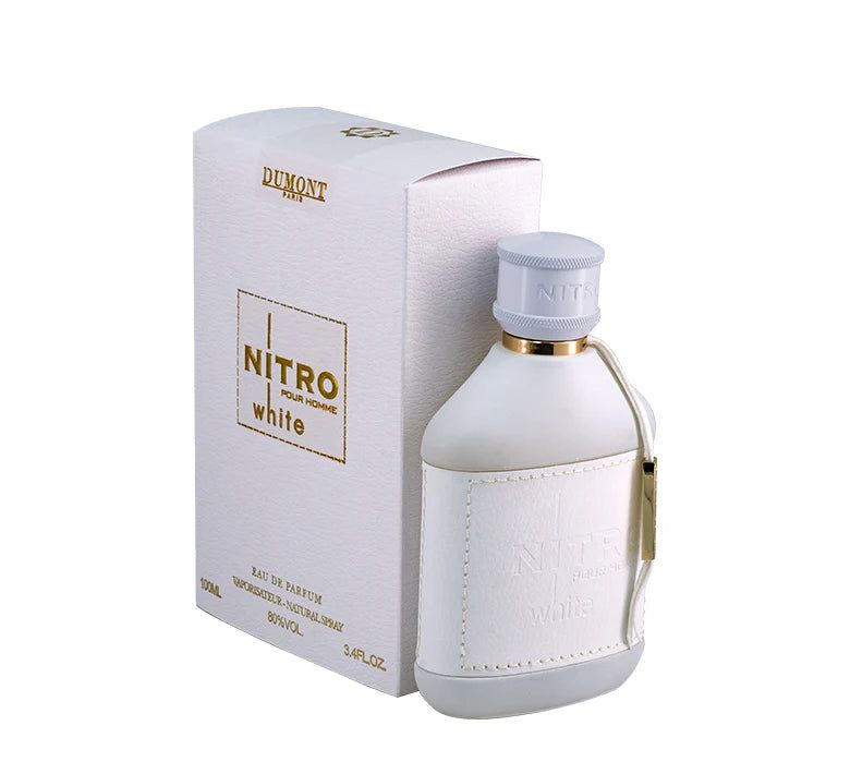 Dumont Paris Nitro White Pour Homme EDP 3.4 oz / 100ml Cologne for Men Luxury Perfume