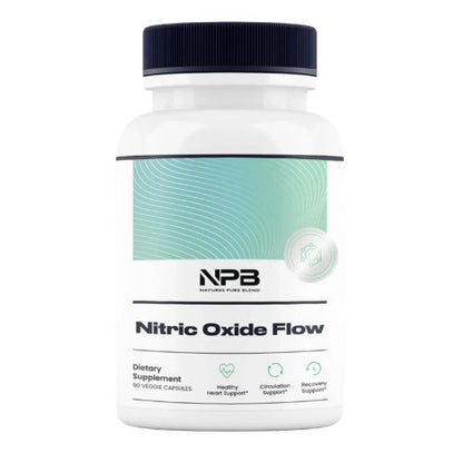 Nature’s Pure Blend Nitric Oxide Flow – Blood Pressure & Circulation Support, 60 Capsules