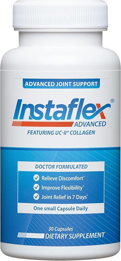 Instaflex Advanced Joint Support Supplement – Turmeric, Resveratrol, Boswellia Serrata, UC-II Collagen & BioPerine – 30 Count