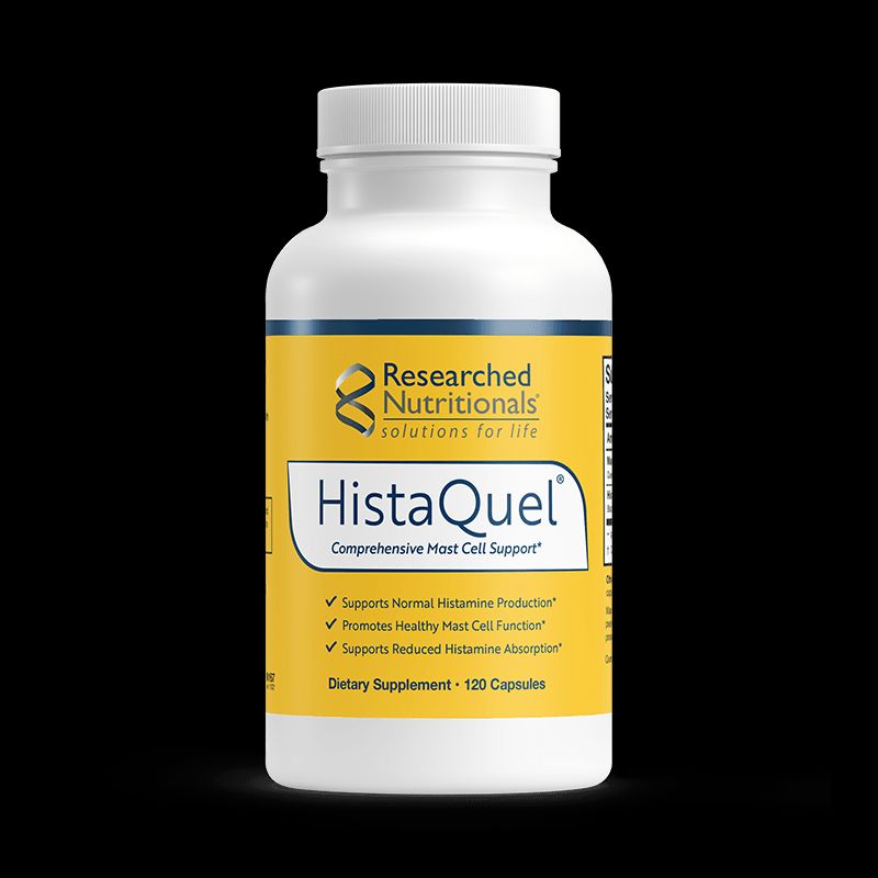 Researched Nutritionals HistaQuel – Mast Cell & Histamine Support with Black Cumin, Stinging Nettle & Quercetin – 120 Capsules