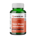 INFINITE AGE Sea Moss Advanced Superfood – 1250mg High-Potency Vegan Supplement, 60 Count